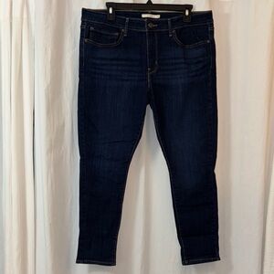Levi’s 711 dark wash blue skinny jeans